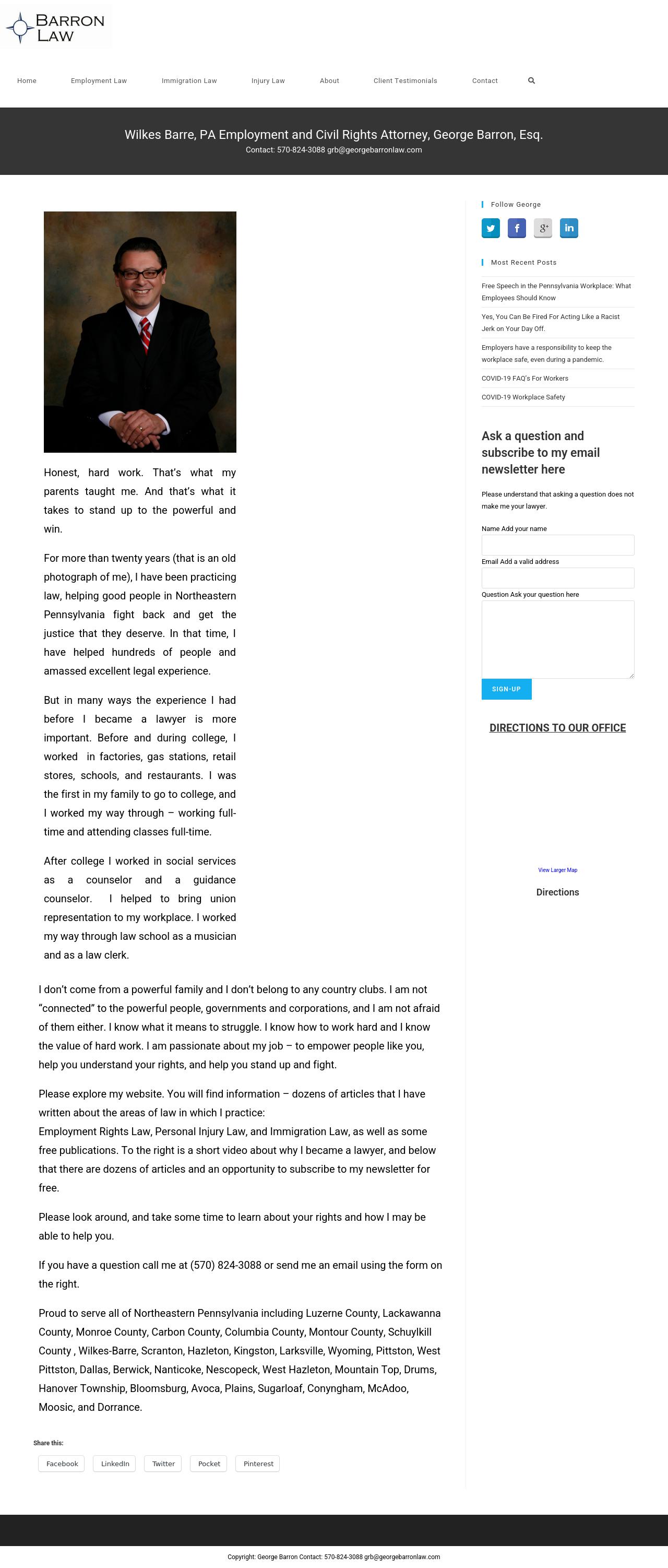 Barron Law  - Wilkes Barre PA Lawyers