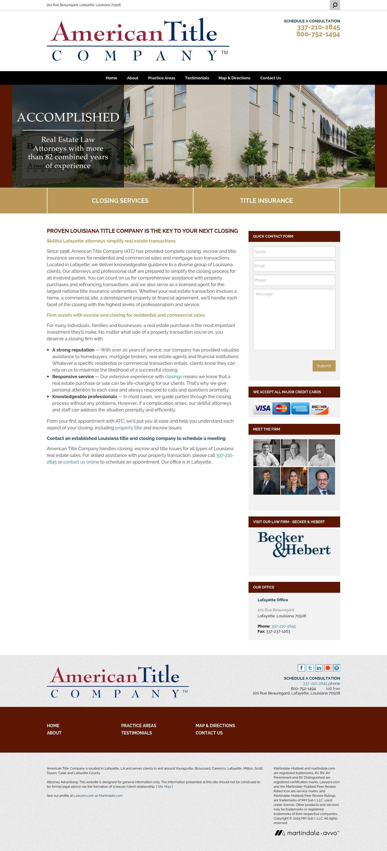 Becker & Hebert LLC - Lafayette LA Lawyers