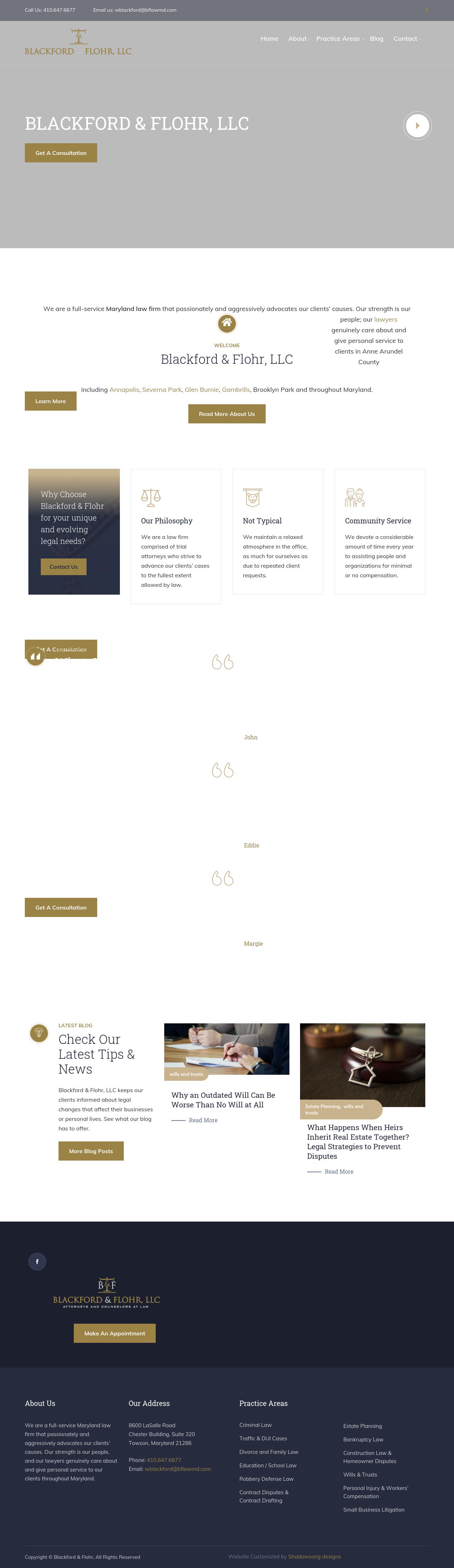 Blackford & Flohr, LLC - Severna Park MD Lawyers