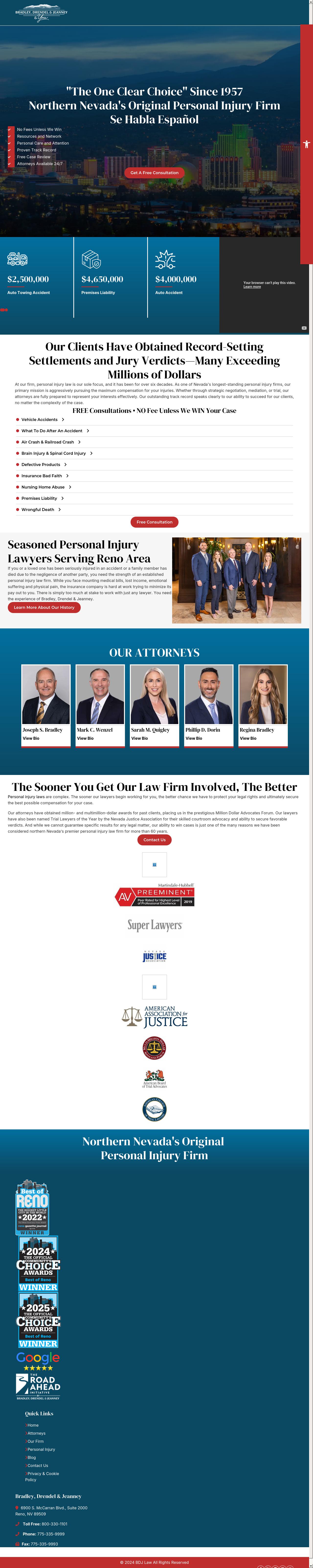 Bradley Drendel & Jeanney - Reno NV Lawyers