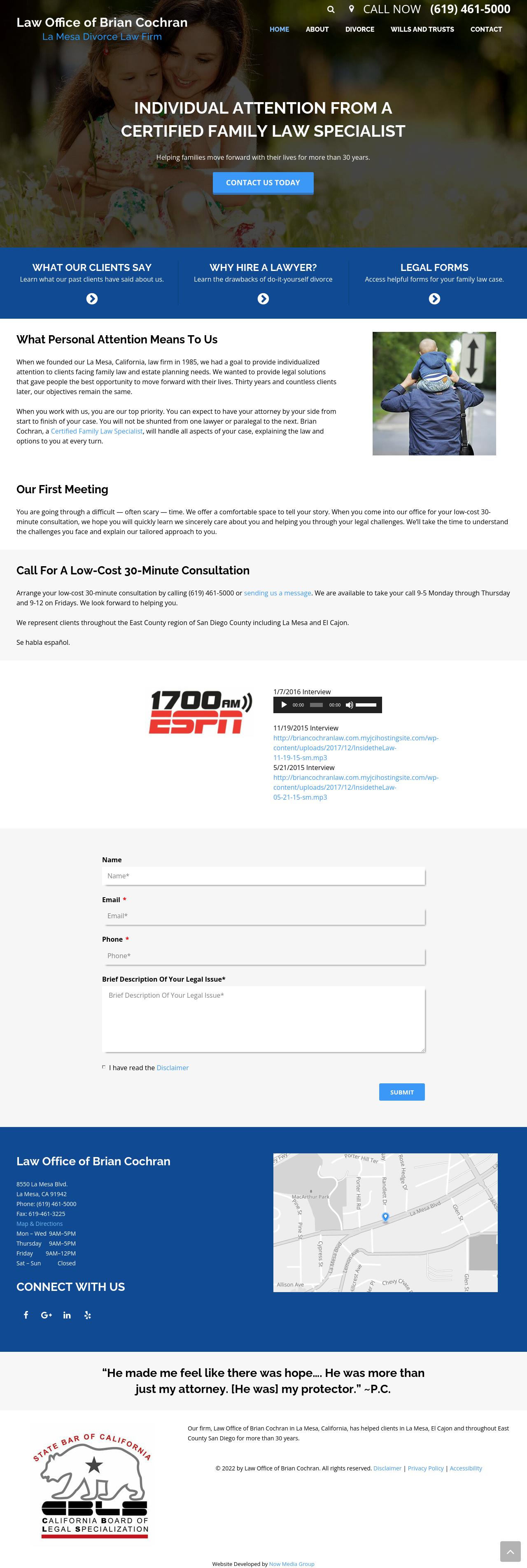 Brian Cochran Law Office - La Mesa CA Lawyers