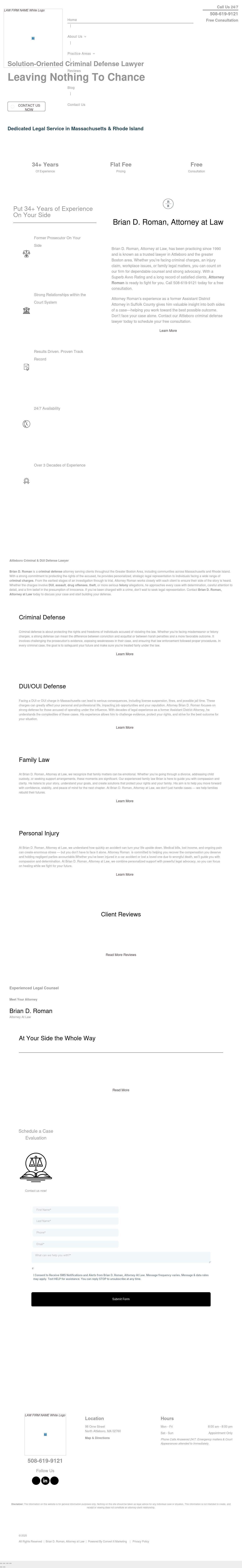 Brian D. Roman, Attorney at Law - North Attleboro MA Lawyers