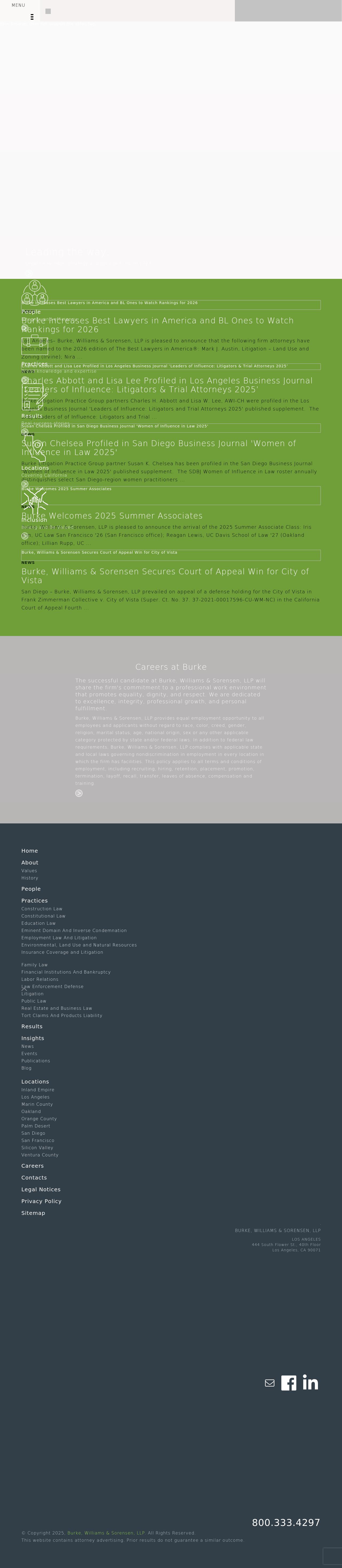 Burke, Williams & Sorensen, LLP - Riverside CA Lawyers