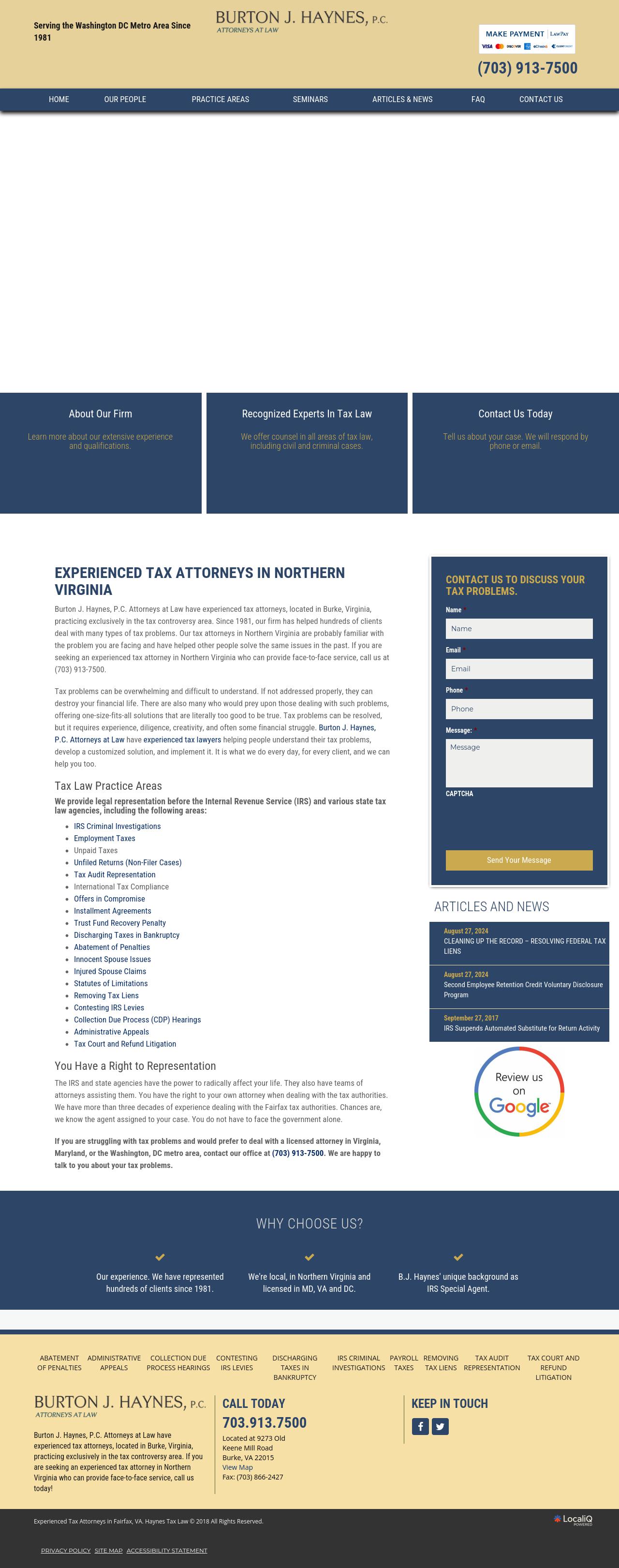 Burton J. Haynes, P.C. - Burke VA Lawyers