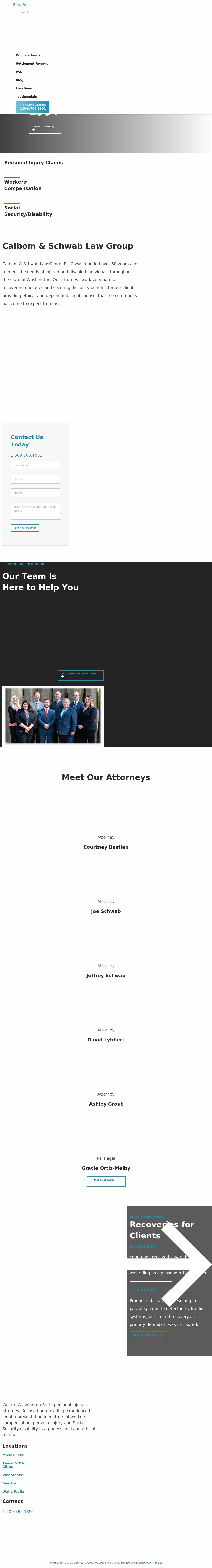 Calbom & Schwab, P.S.C. - Brewster WA Lawyers