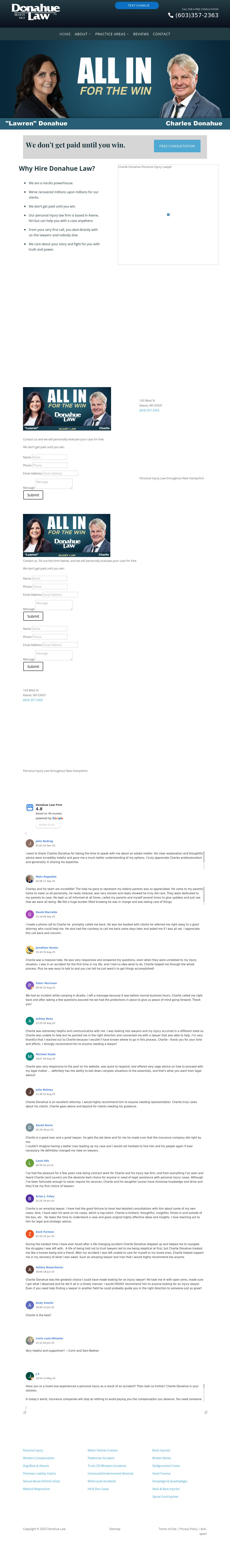Charlie A. Donahue, Donahue Law, P.A. - Keene NH Lawyers
