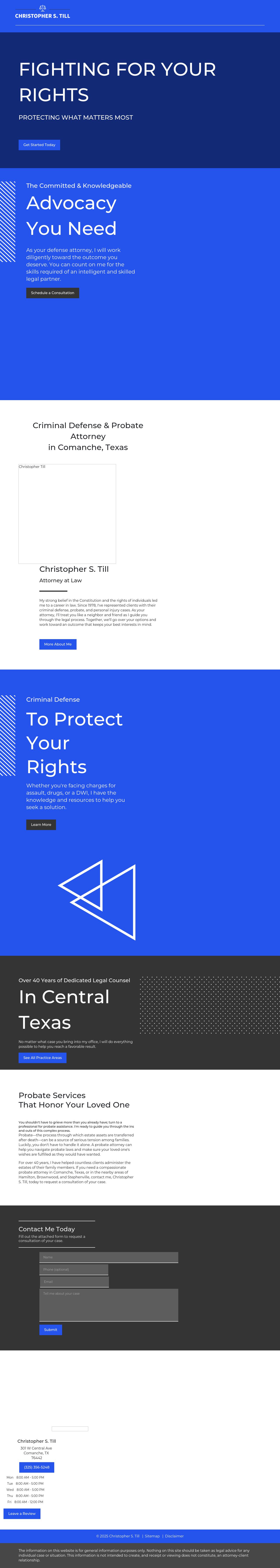 Christopher S. Till - Comanche TX Lawyers