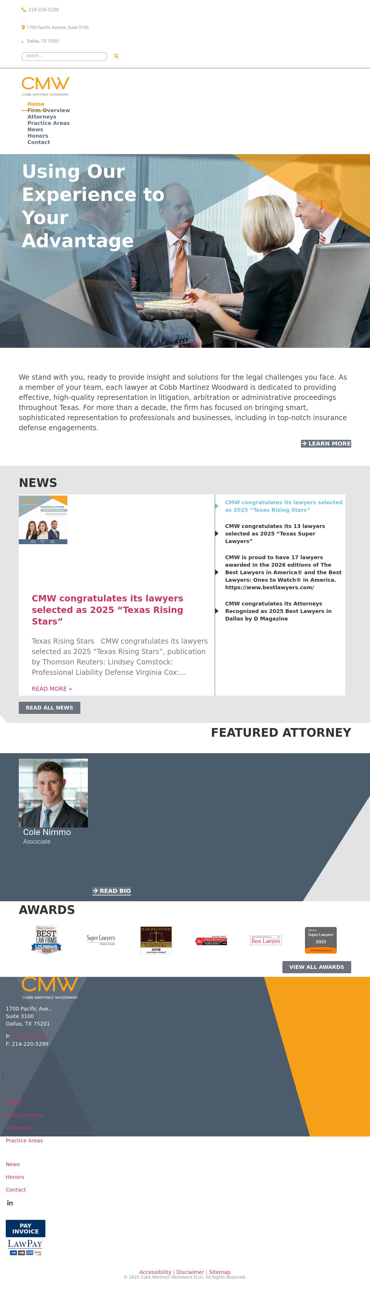 Cobb Martinez Woodward PLLC - Dallas TX Lawyers