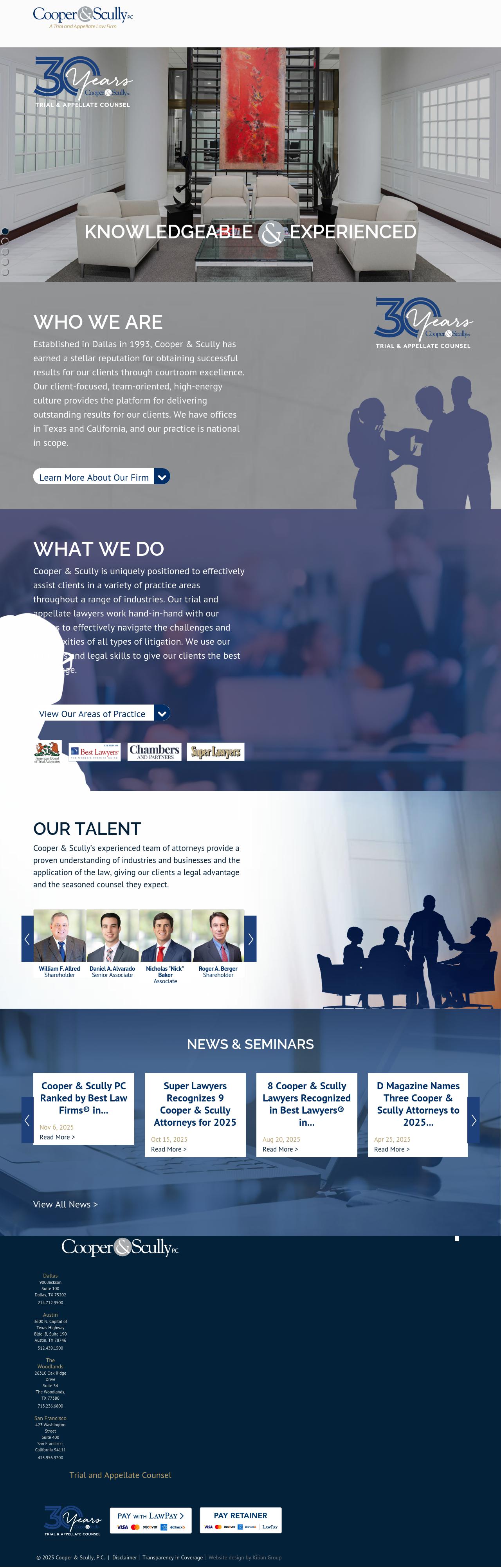 Cooper & Scully, P.C. - San Francisco CA Lawyers