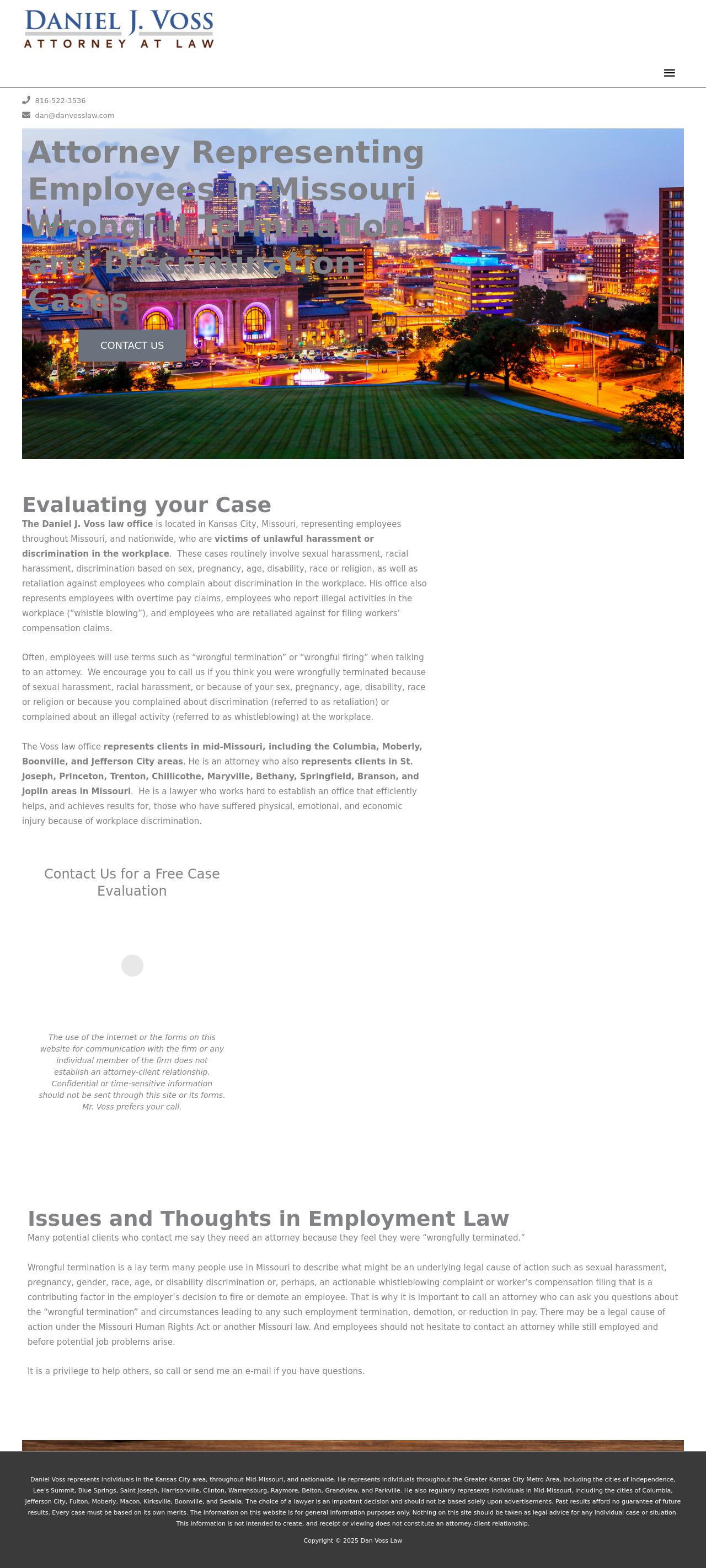 Daniel J. Voss - Kansas City MO Lawyers