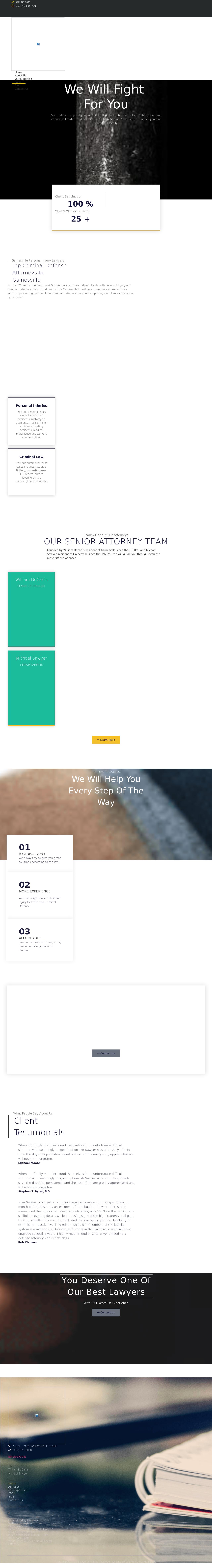 DeCarlis & Sawyer - Gainesville FL Lawyers