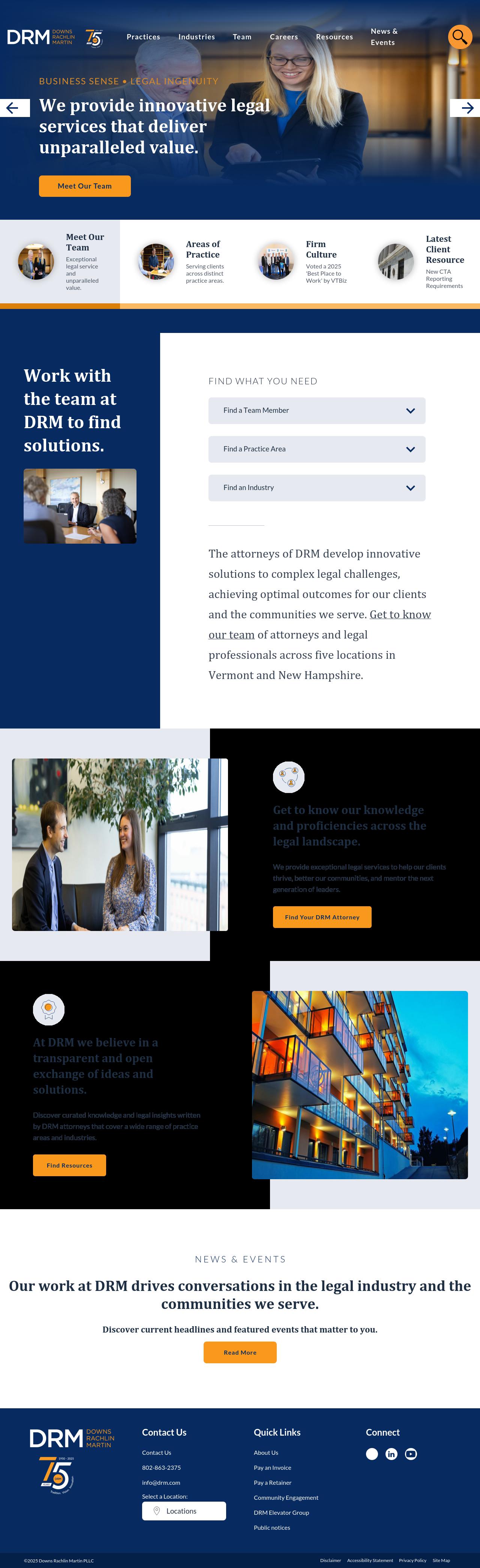 Downs Rachlin Martin PLLC - Montpelier VT Lawyers