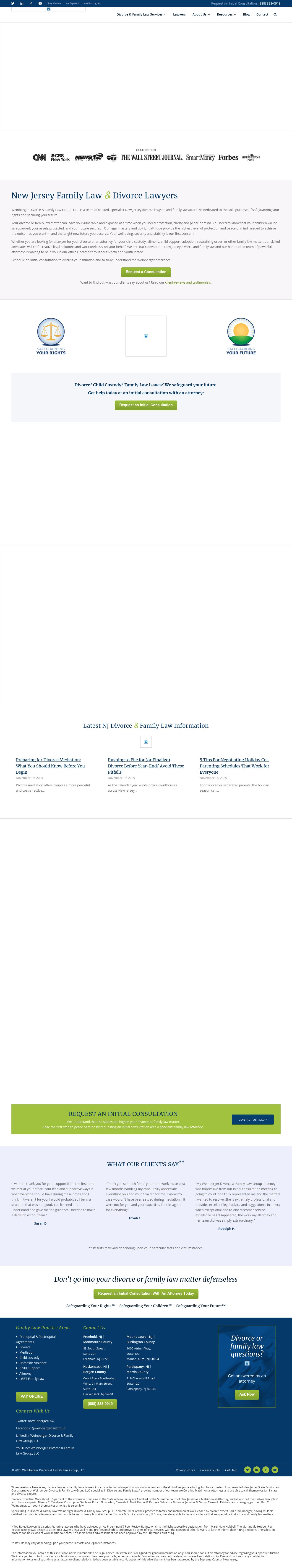 Weinberger Divorce & Family Law Group - Hackensack NJ Lawyers