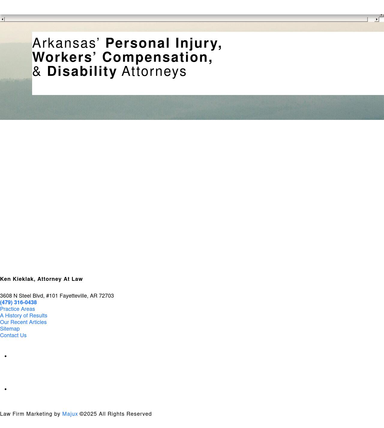 Ken Kieklak, Attorney at Law - Fayetteville AR Lawyers