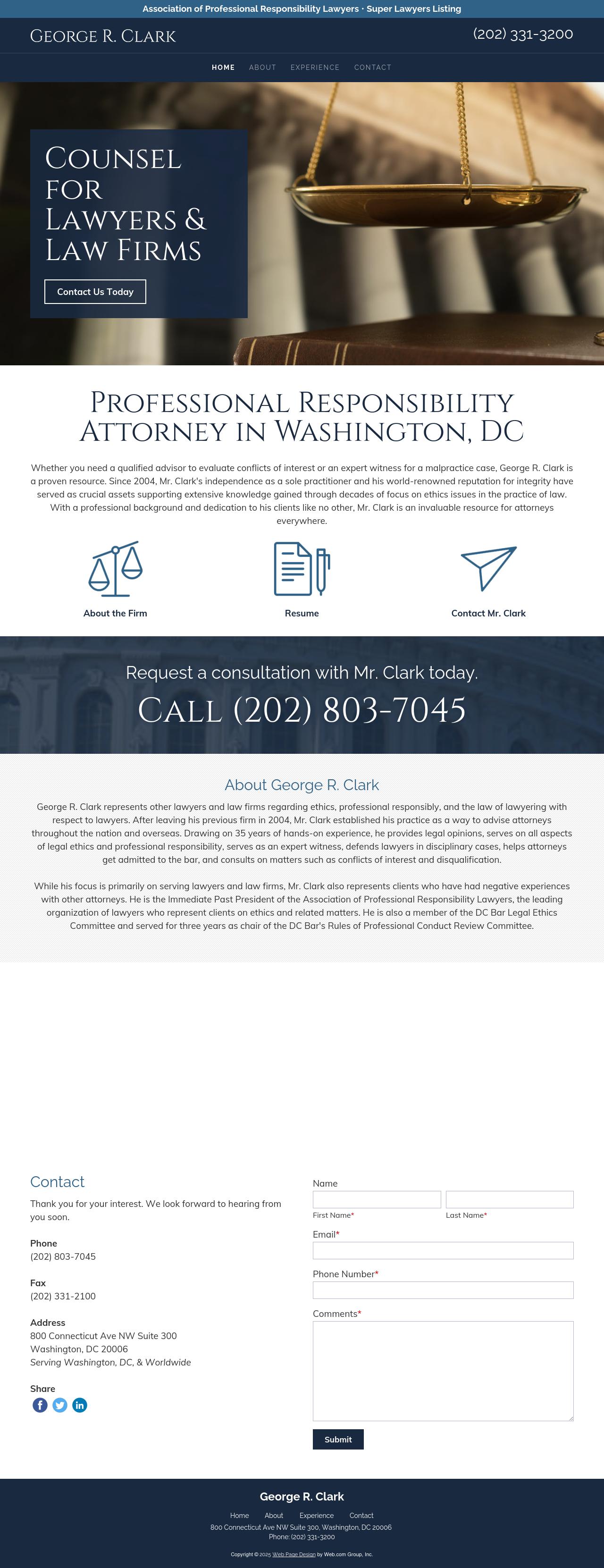 George R. Clark - Washington DC Lawyers