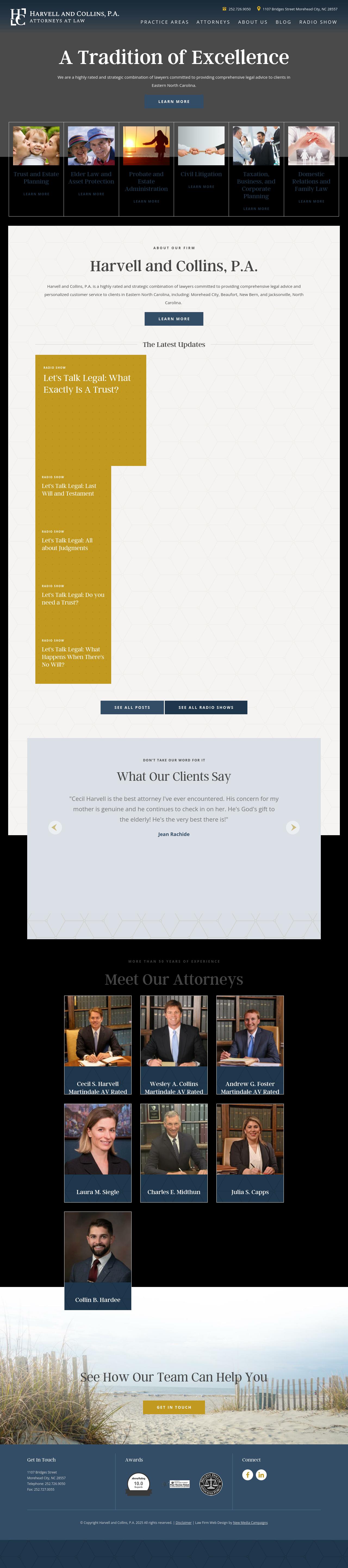 Harvell & Collins, P.A. - Morehead City NC Lawyers