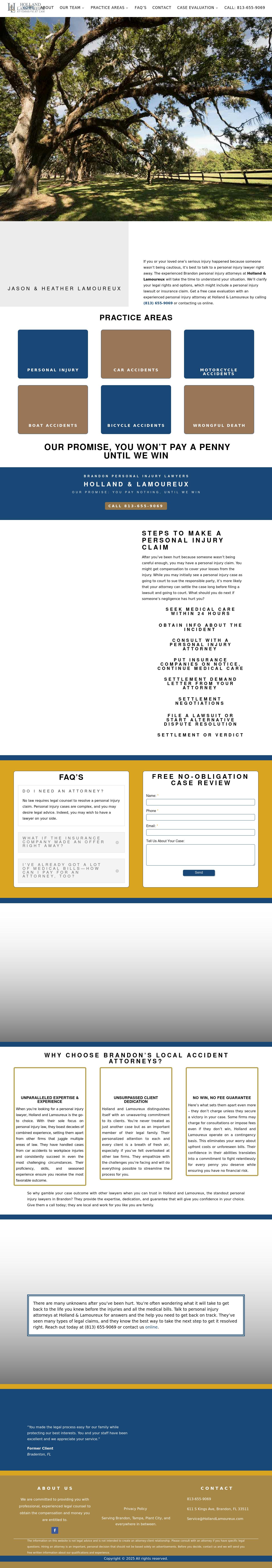 Holland & Lamoureux, P.A. - Brandon FL Lawyers