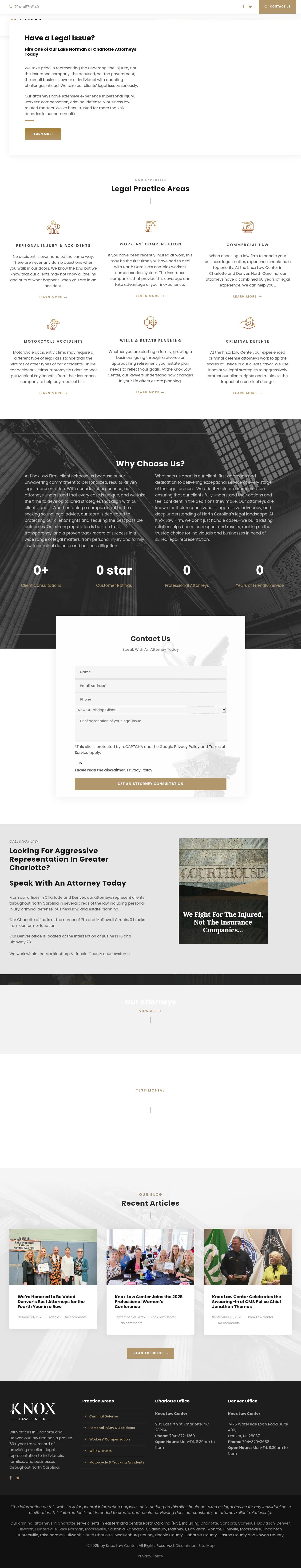 Knox Law Center - Denver NC Lawyers