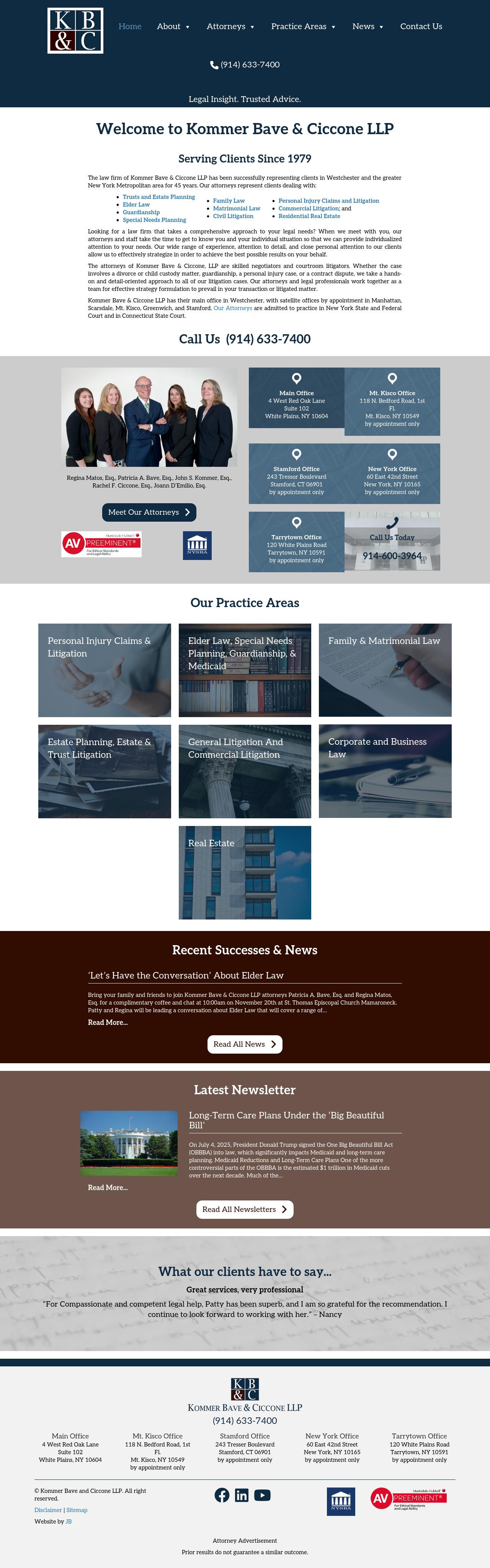 Kommer Bave & Ollman LLP - Stamford CT Lawyers