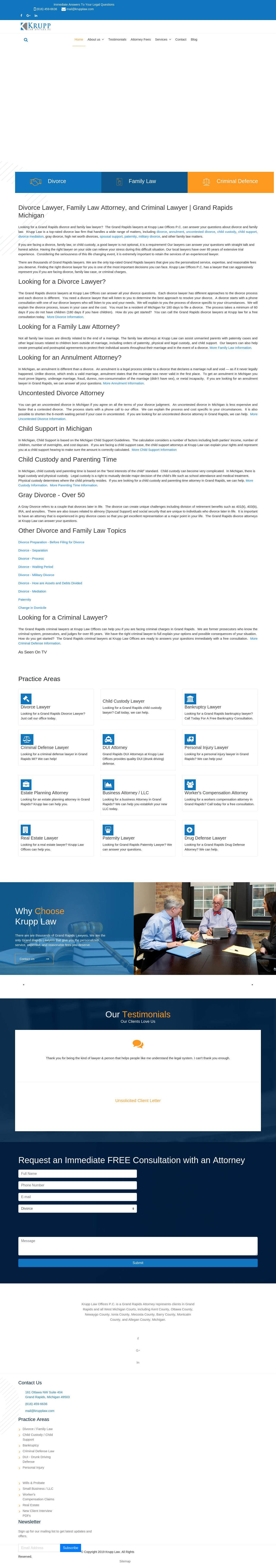 Krupp Law Offices - Grand Rapids MI Lawyers