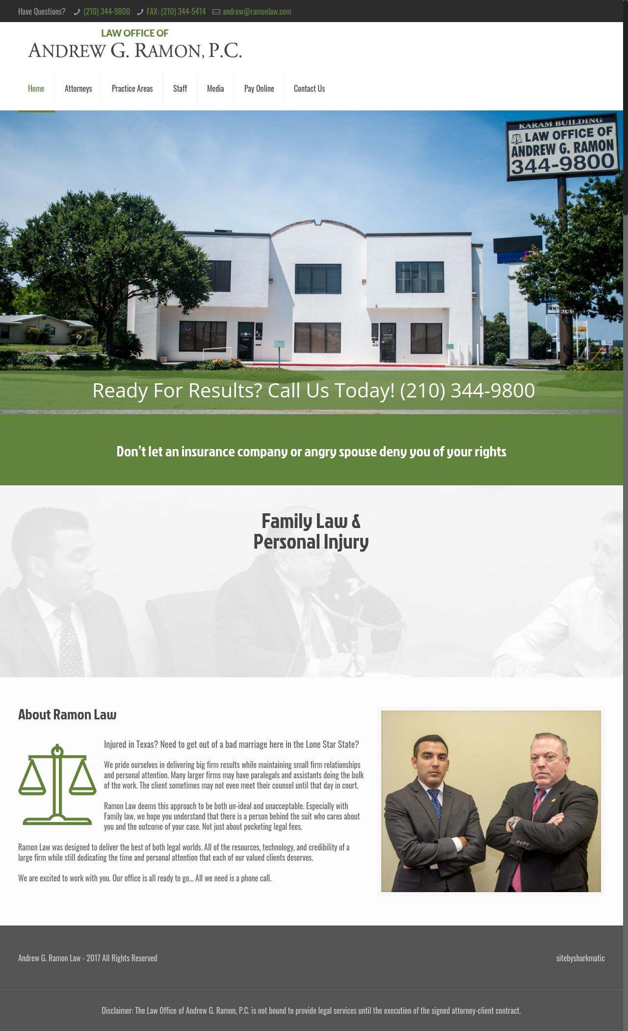 Law Office of Andrew G. Ramon, P.C. - San Antonio TX Lawyers