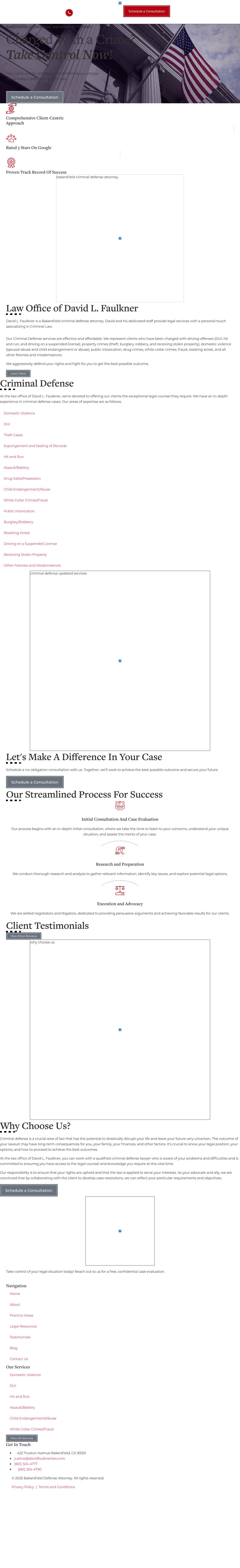 Law Office of David L. Faulkner - Bakersfield CA Lawyers