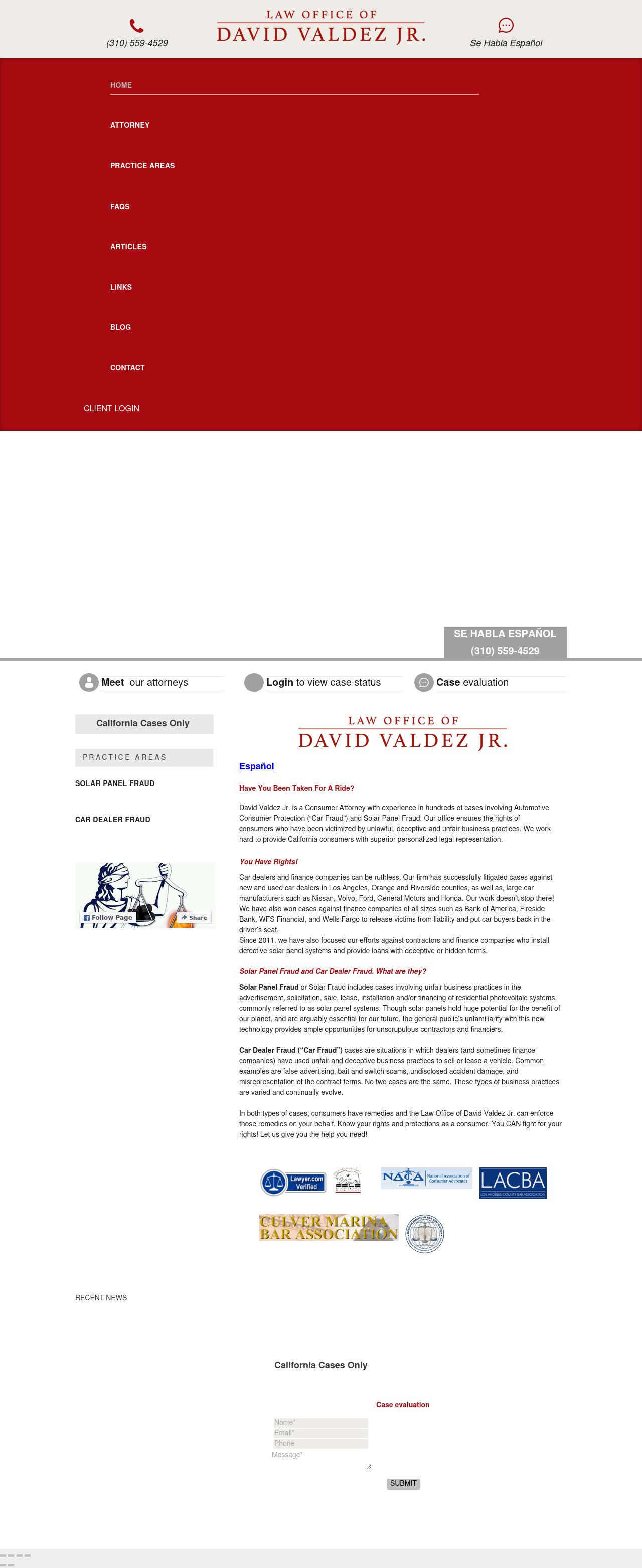 Law Office of David Valdez Jr. - Culver City CA Lawyers