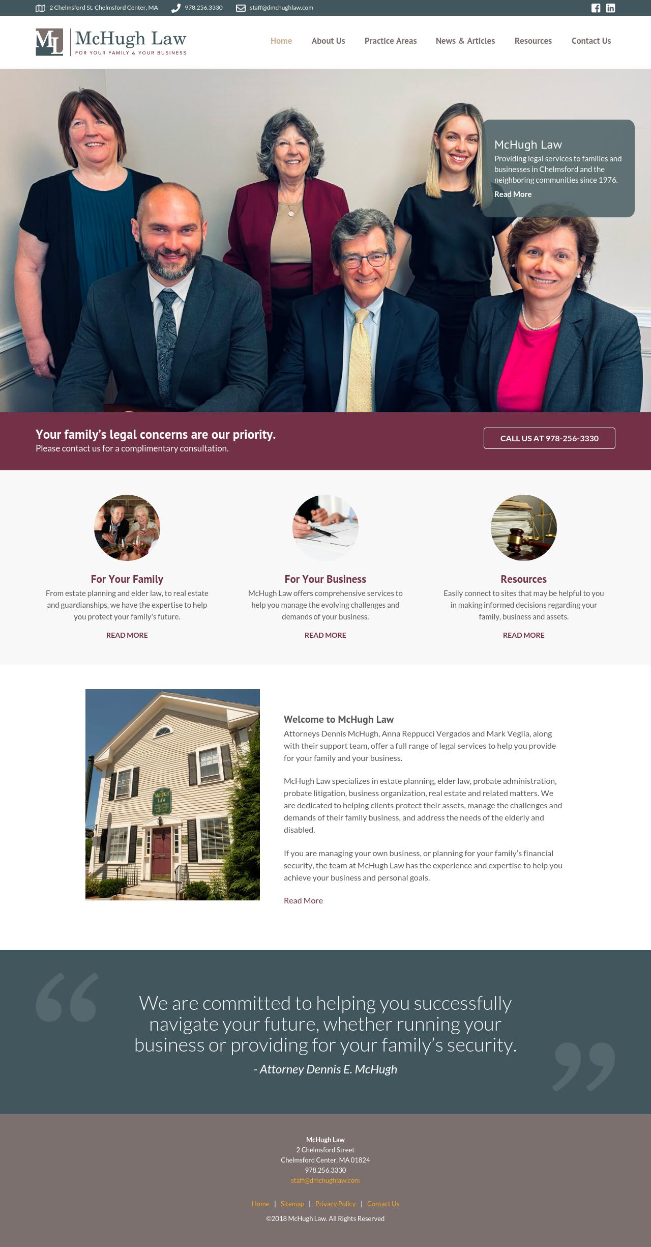 Law Office of Dennis E. McHugh - Chelmsford MA Lawyers