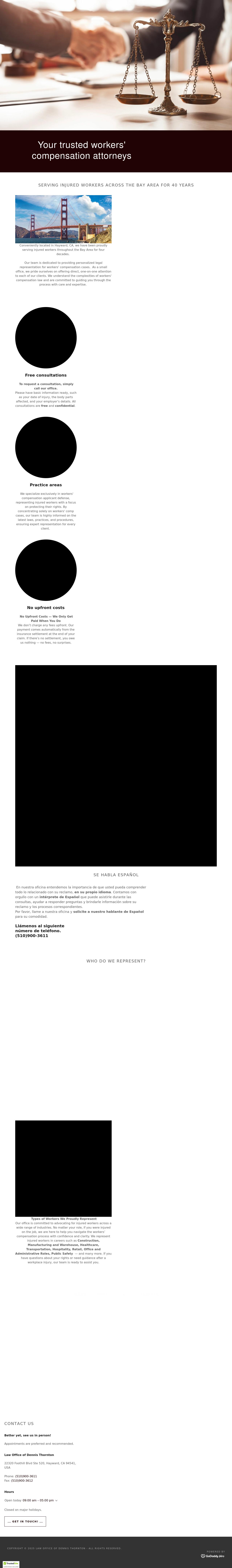 Law Office of Dennis J. Thornton - Hayward CA Lawyers