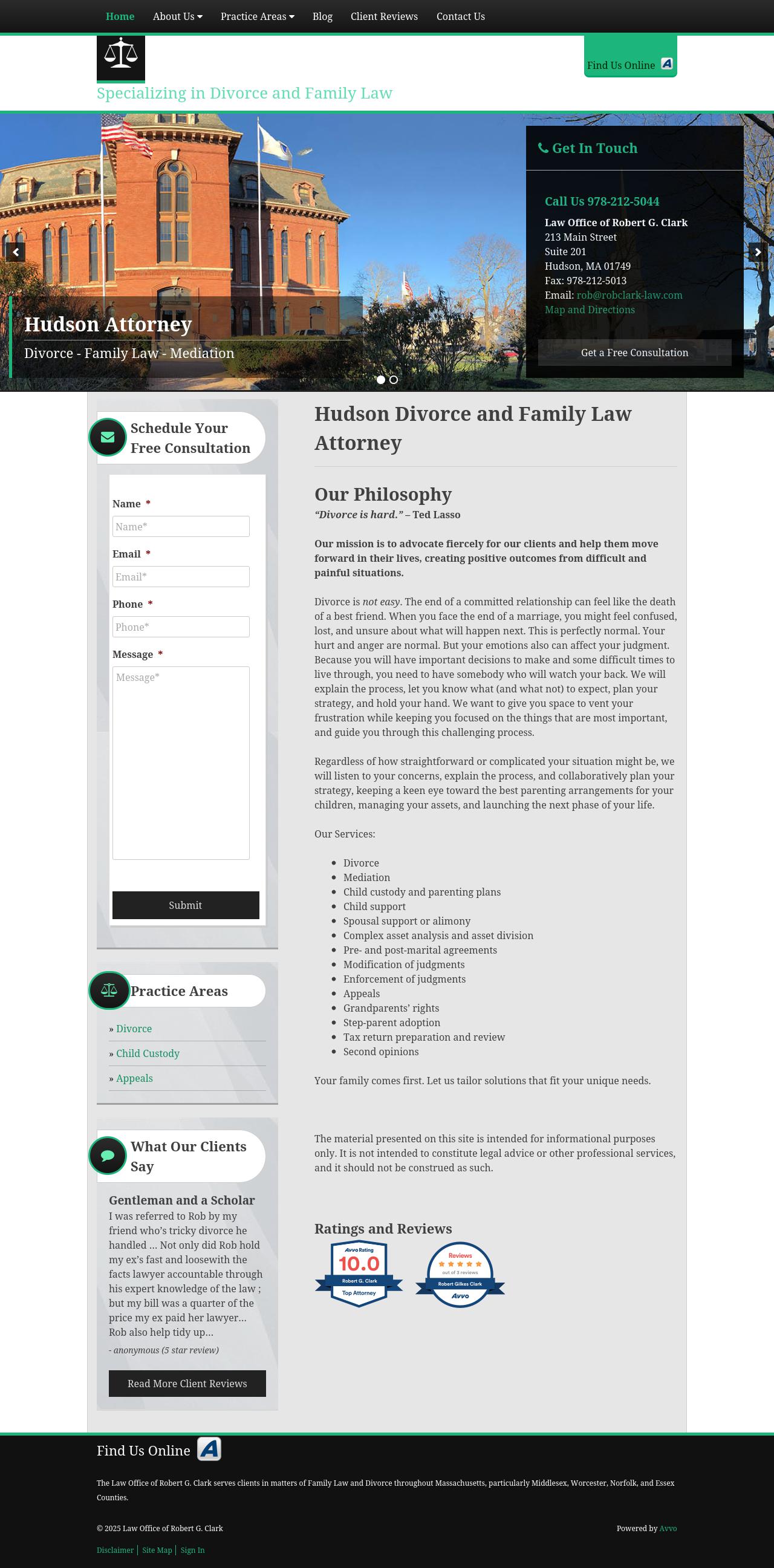 Law Office of Robert G. Clark - Hudson MA Lawyers