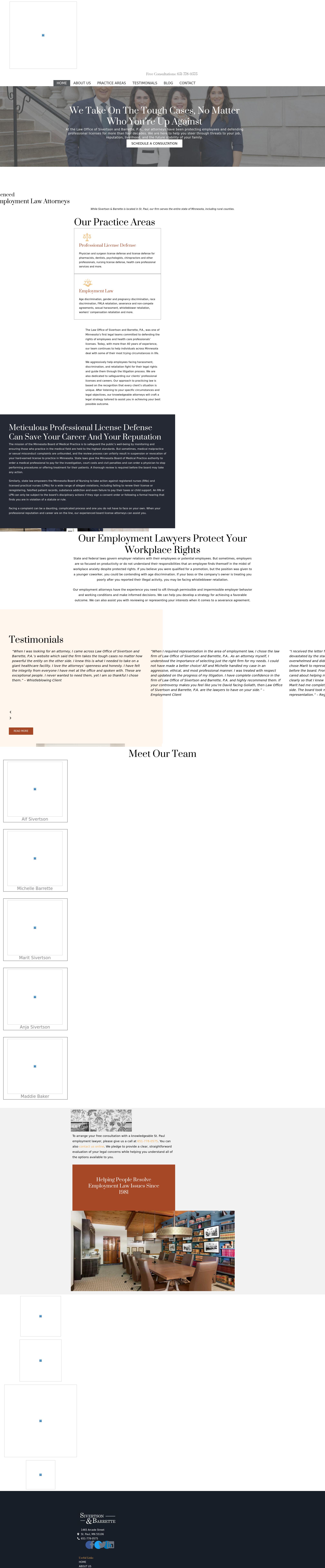 Law Office of Sivertson and Barrette, P.A. - Saint Paul MN Lawyers