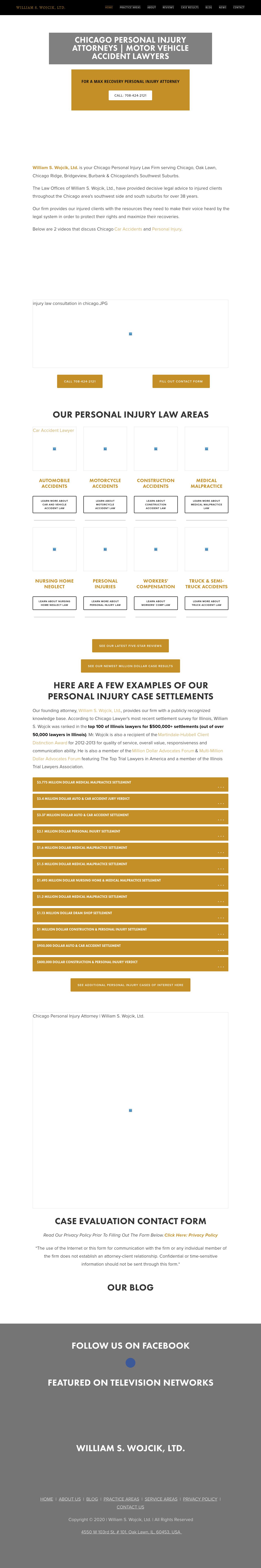 Law Office of William S. Wojcik, Ltd. - Oak Lawn IL Lawyers