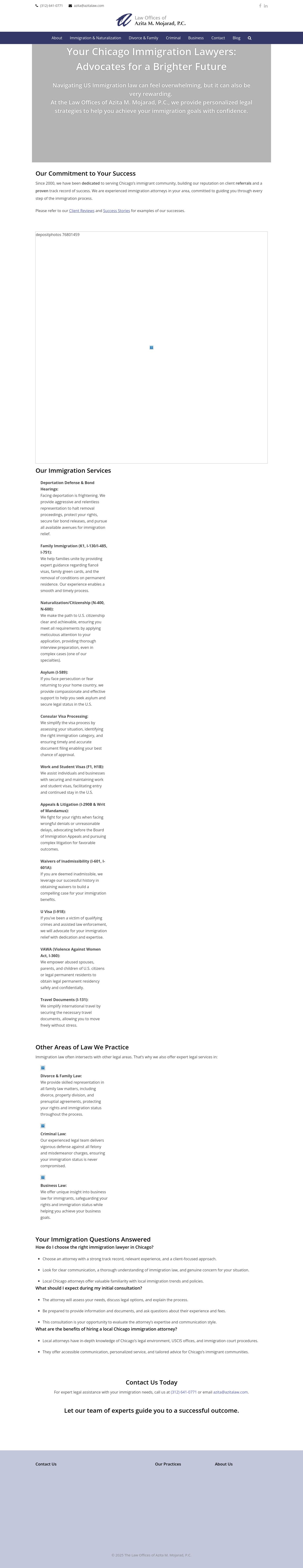 Law Offices of Azita M. Mojarad, P.C. - Chicago IL Lawyers