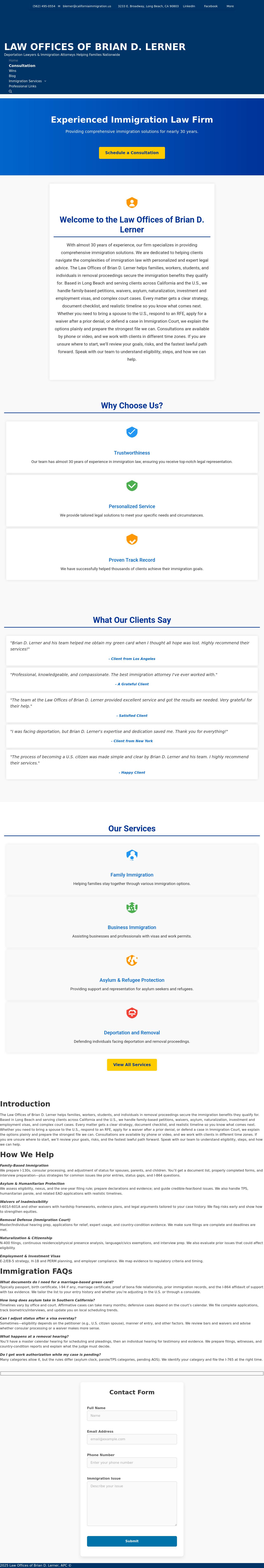 Law Offices Of Brian D. Lerner, APC - Long Beach CA Lawyers