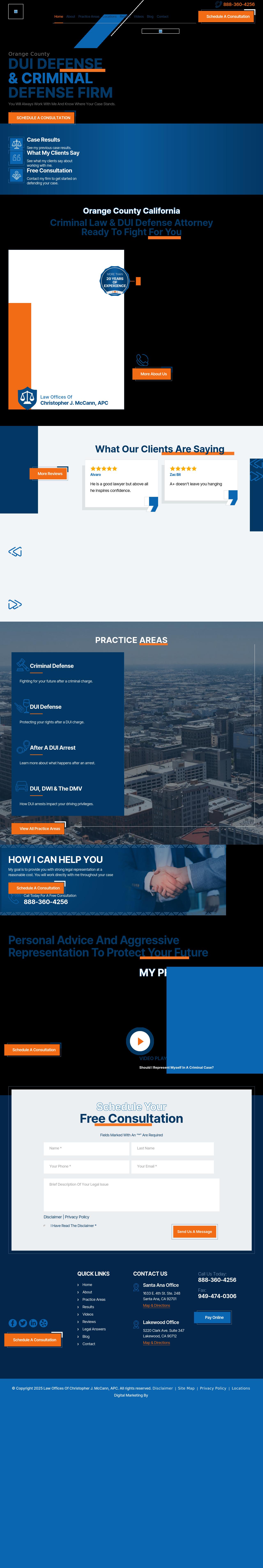 Law Offices of Christopher J. McCann - Santa Ana CA Lawyers