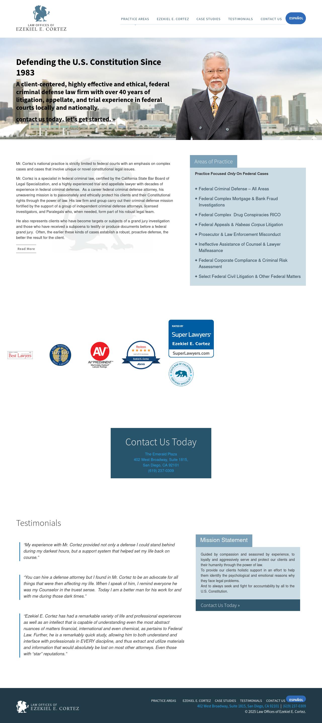 Law Offices of Ezekiel E. Cortez, APC - San Diego CA Lawyers