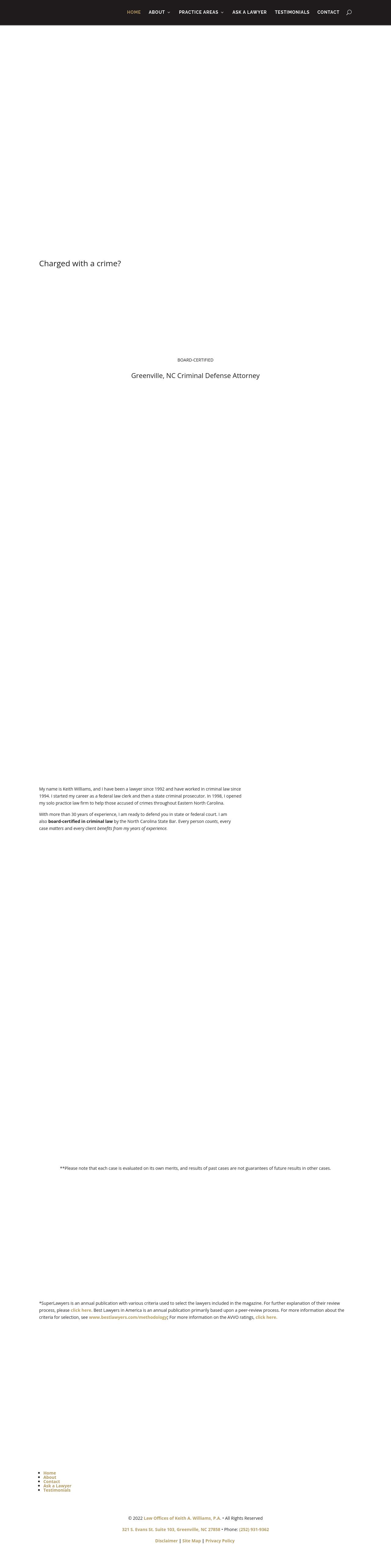 Law Offices of Keith A. Williams, P.A. - Greenville NC Lawyers