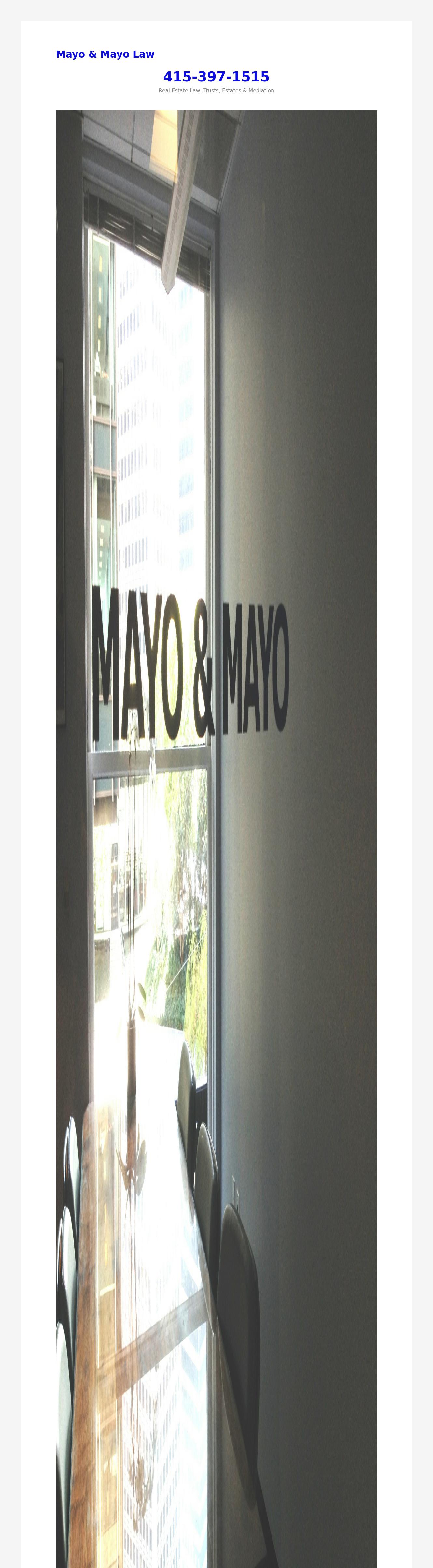 Mayo & Mayo - San Francisco CA Lawyers