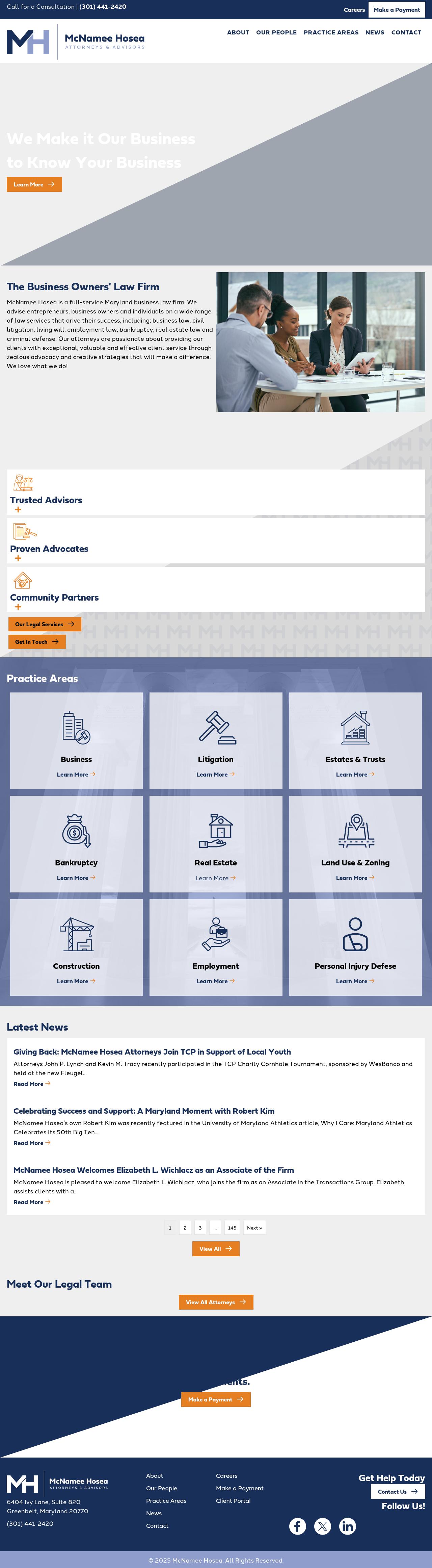 McNamee, Hosea, Jernigan, Kim, Greenan & Lynch, P.A. - Greenbelt MD Lawyers