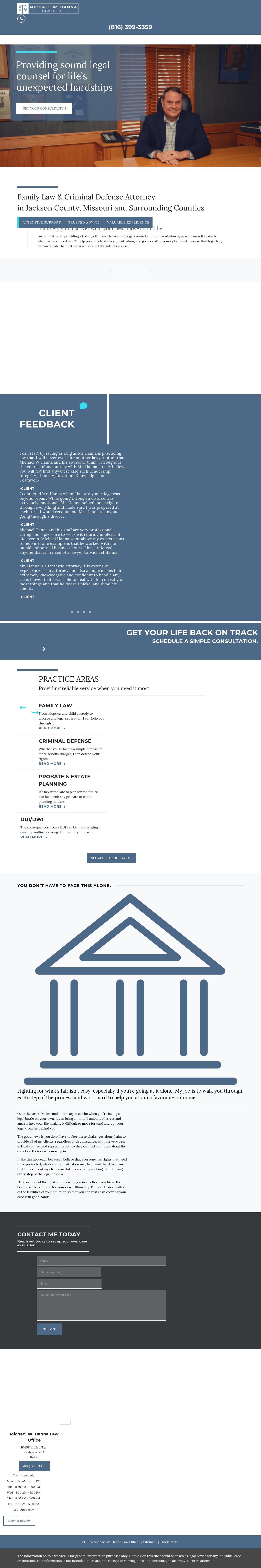 Michael W. Hanna Law Office - Raytown MO Lawyers