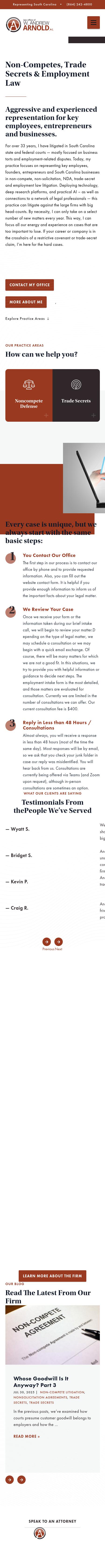 Andy Arnold, Attorney at Law - Greenville SC Lawyers