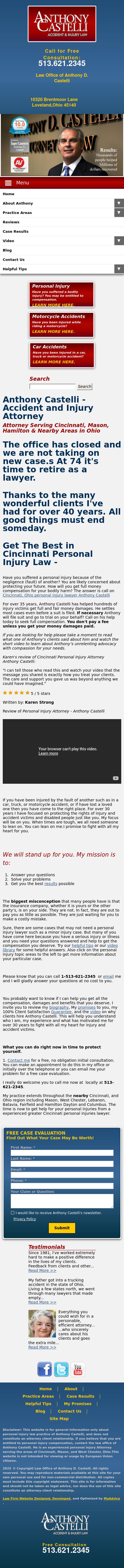 Anthony Castelli Attorney - Cincinnati OH Lawyers