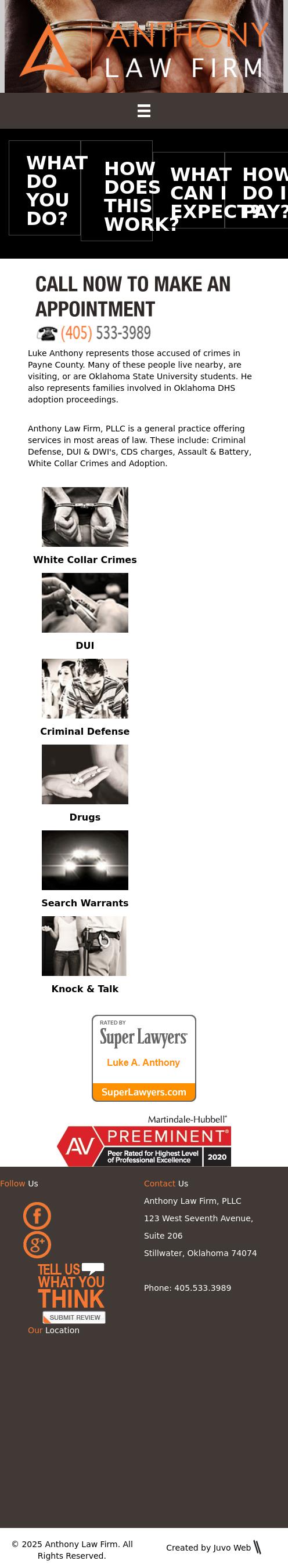 Anthony Law Firm, PLLC - Stillwater OK Lawyers