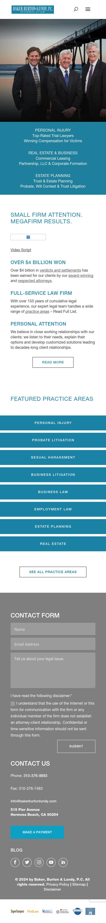 Baker, Burton & Lundy - Hermosa Beach CA Lawyers