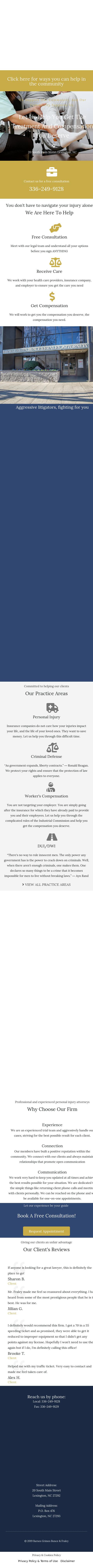 Barnes, Grimes, Bunce & Fraley, PLLC - Lexington NC Lawyers