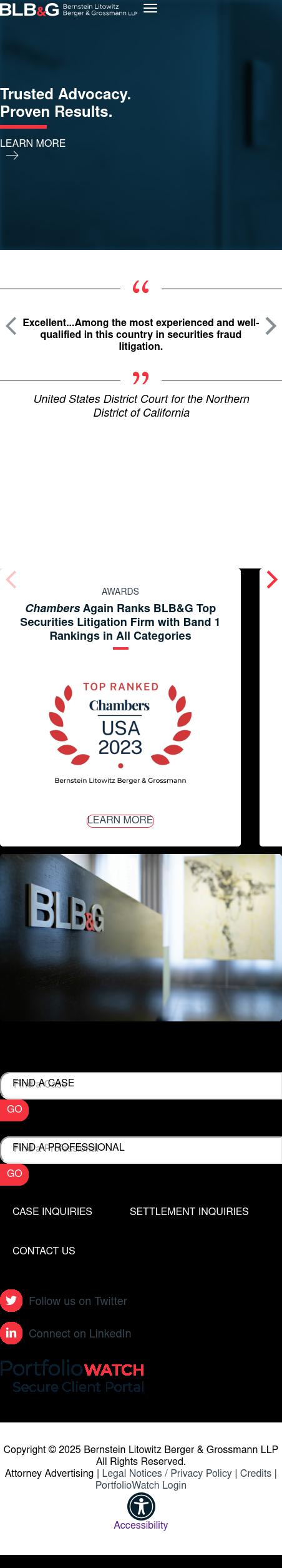 Bernstein Litowitz Berger & Grossmann LLP - San Diego CA Lawyers