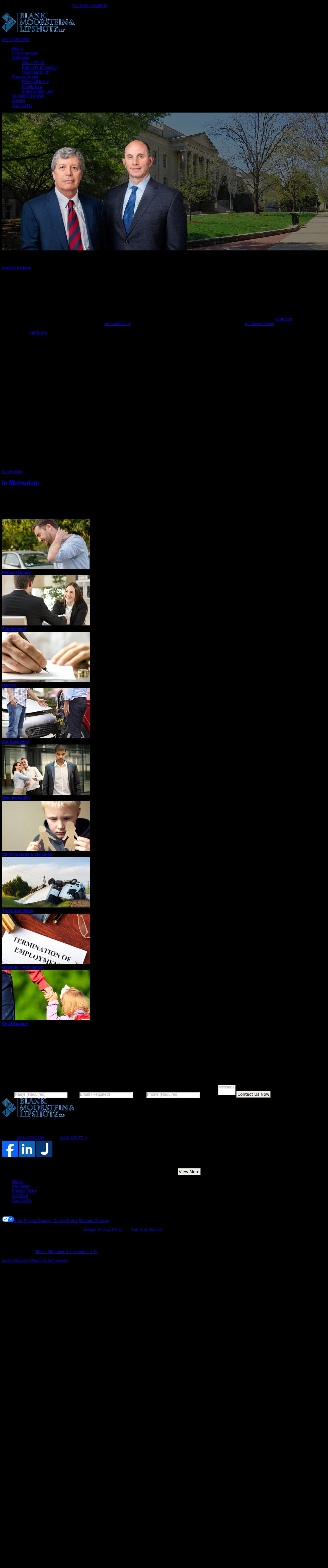 Blank, Moorstein & Lipshutz L.L.P. - Rockville MD Lawyers