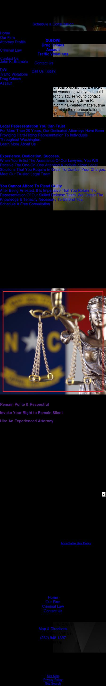 Bramble & Bramble, PA - Washington NC Lawyers