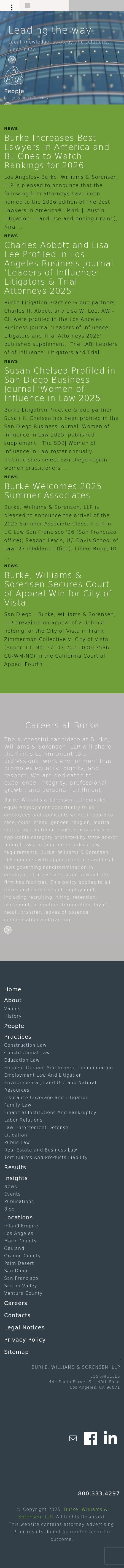 Burke, Williams & Sorensen, LLP - Riverside CA Lawyers