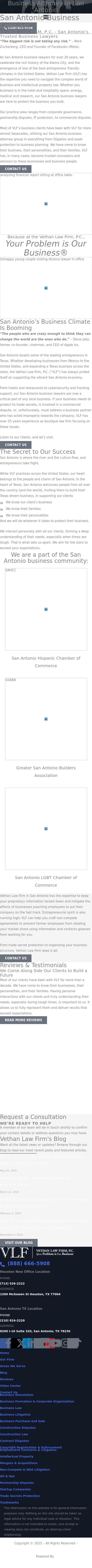 Vethan Law Firm P.C. - San Antonio TX Lawyers